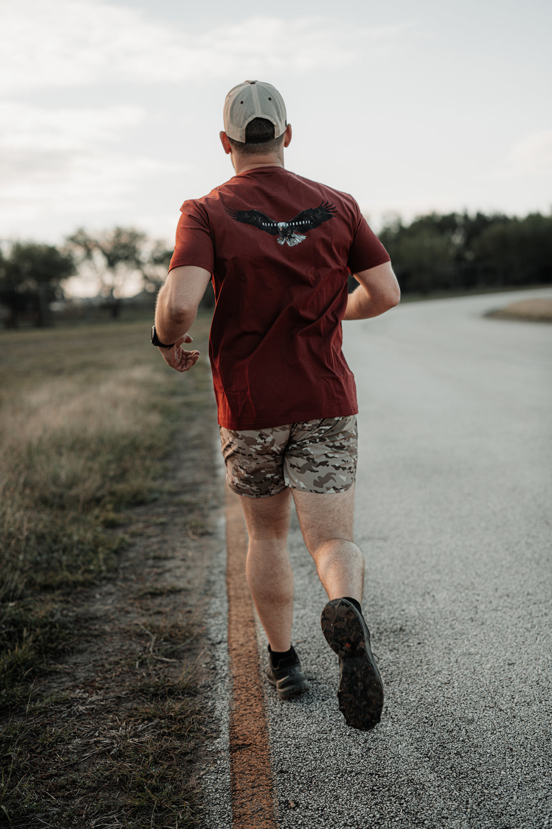 Performance Tee - Liberty Soars Mahogany