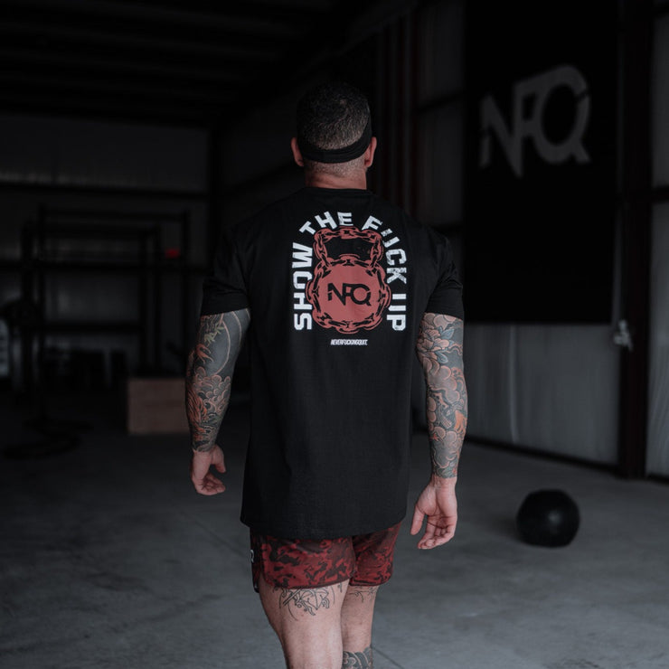 Training Tee - Show Up Black/Red