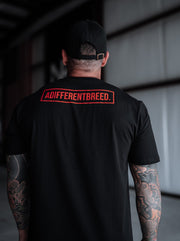 Training Tee - ADIFFERENTBREED Black/Red