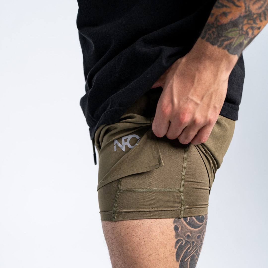 Covert Sprint Shorts - OD Green