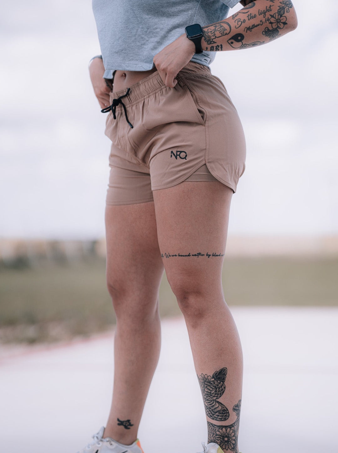 Women's Coyote Brown Training Shorts