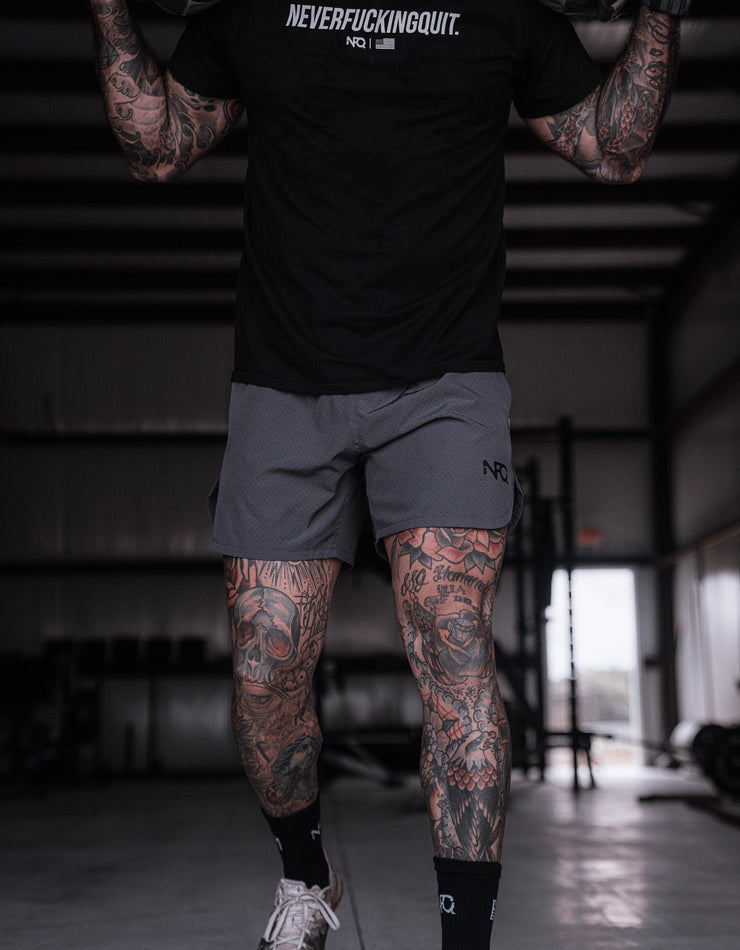 Vented Training Shorts - Sniper Grey