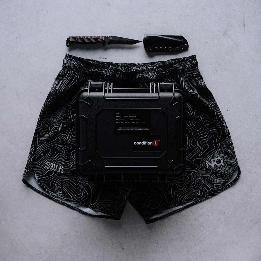 Topo Black/White Training Shorts SWK COLLAB