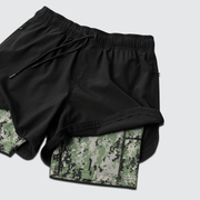 AOR2 Extended Liner Black Training Shorts