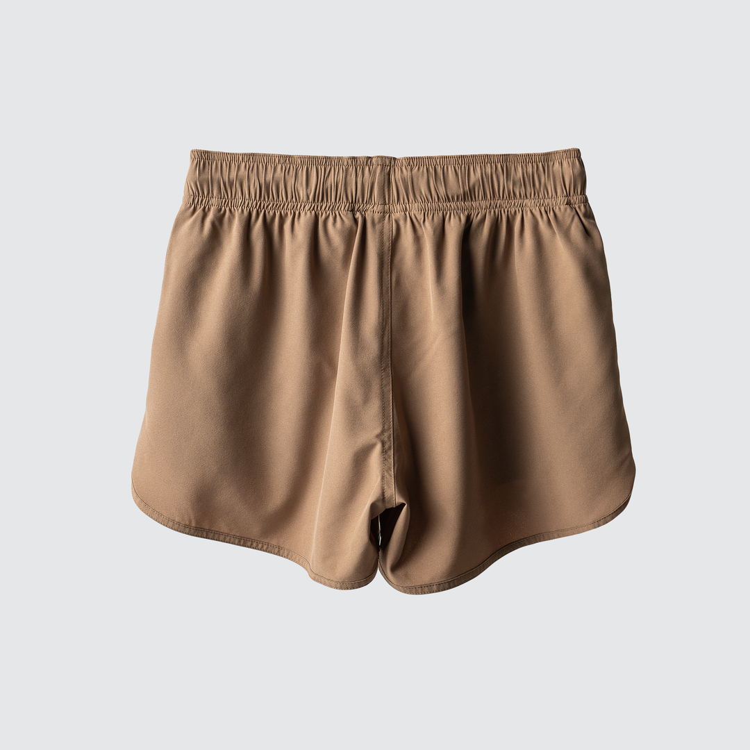 Women's Coyote Brown Training Shorts