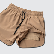 Women's Coyote Brown Training Shorts