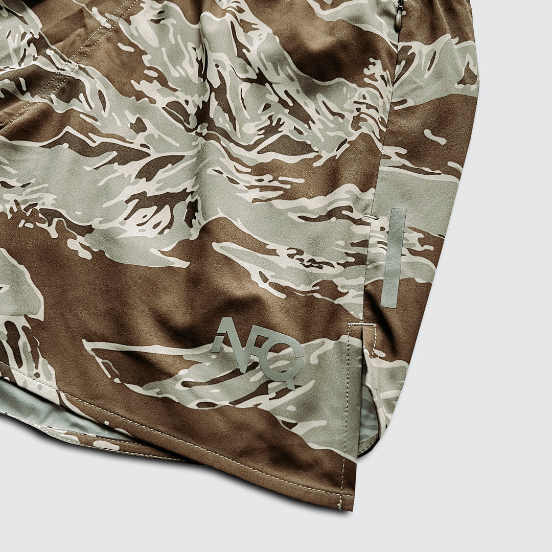 Women's Covert Sprint Shorts - Desert Tigerstripe