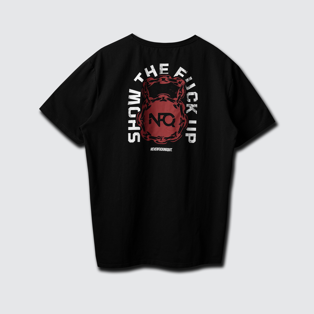 Training Tee - Show Up Black/Red