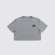 Women's Creed Crop Top - Heather Grey