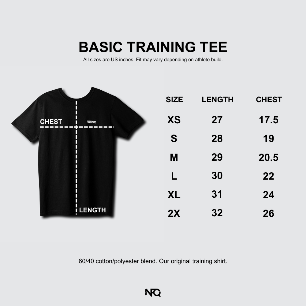 Basic Training Tee - NeverFuckingQuit Grit