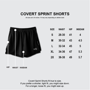 Covert Sprint Shorts - Black Flag Crime Co. Collab